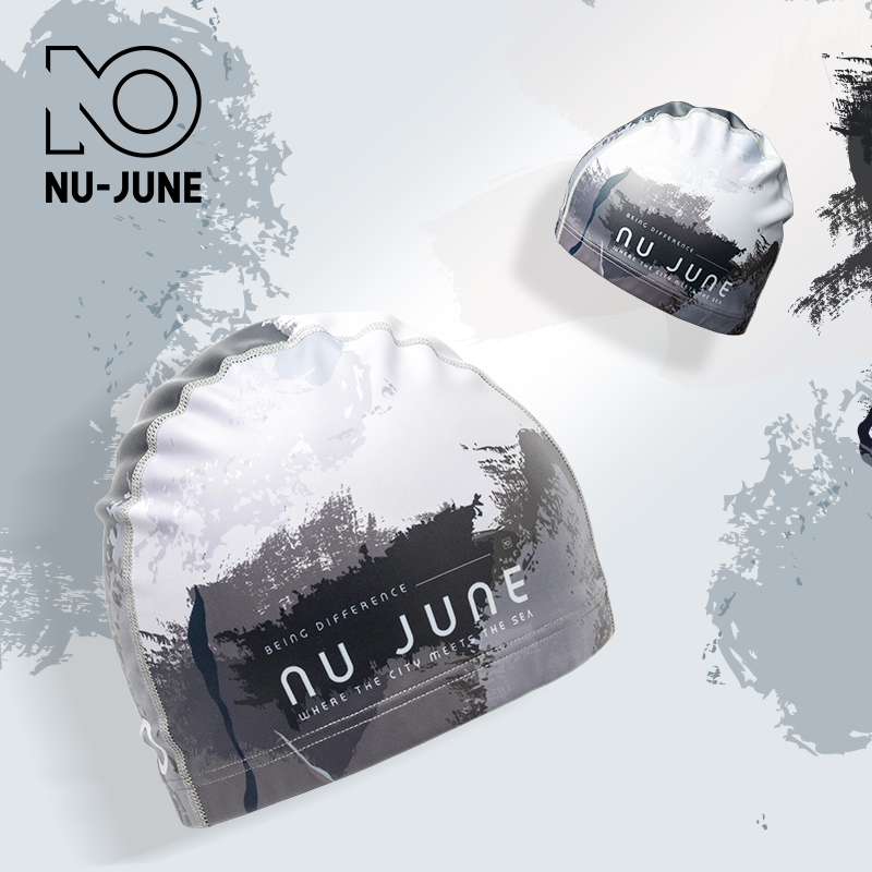 Swim Hat Silicone - Nujune alta elástica natação bonés adulto