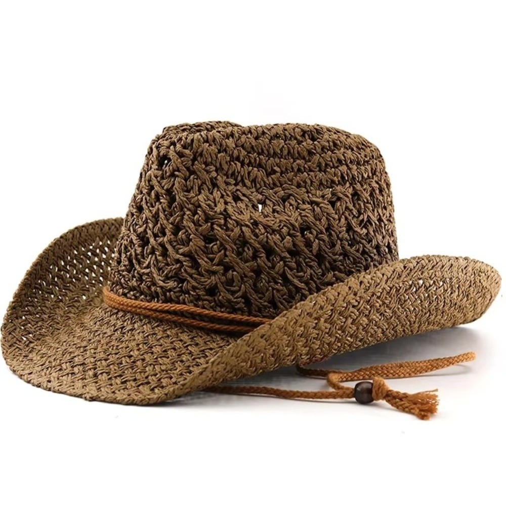 Chapéu de Palha Retrô de Aba L - Cowboy Hat Straw avaliação e preço